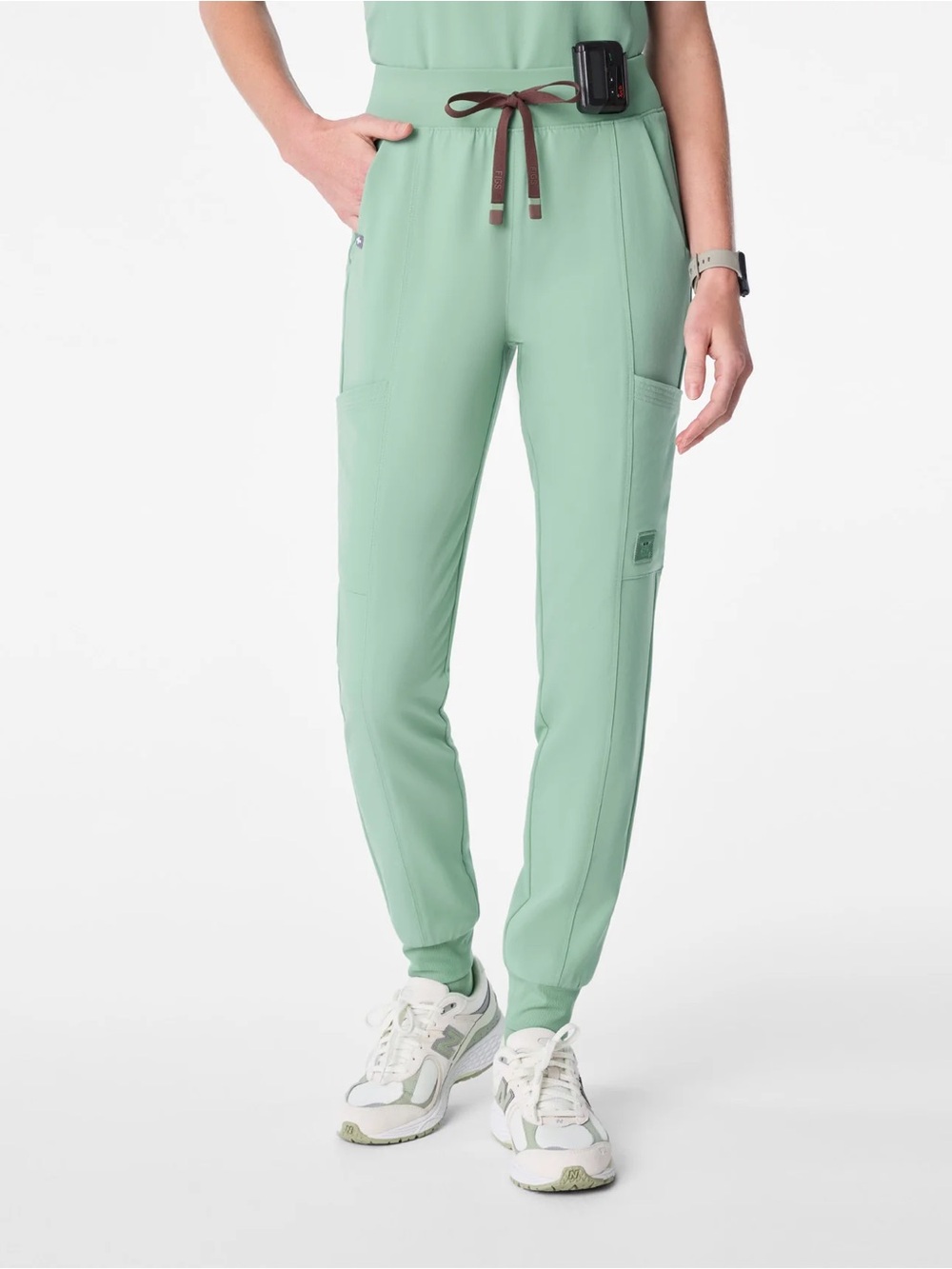 Figs Star Wars scrub pants in jade green